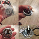 1Pcs Silver Stainless Steel Flush Pull Slam Latch Mount Hatches Lift 45mm Fit For Yatch Marine RV boat accessories - KiwisLove