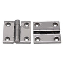 38x38mm (1.5''x1.5")316 Stainless Steel Polished Heavy Duty Boat Cupboard Door Cabinet Strap Butt Hinge Marine Grade Boat Hinge - KiwisLove