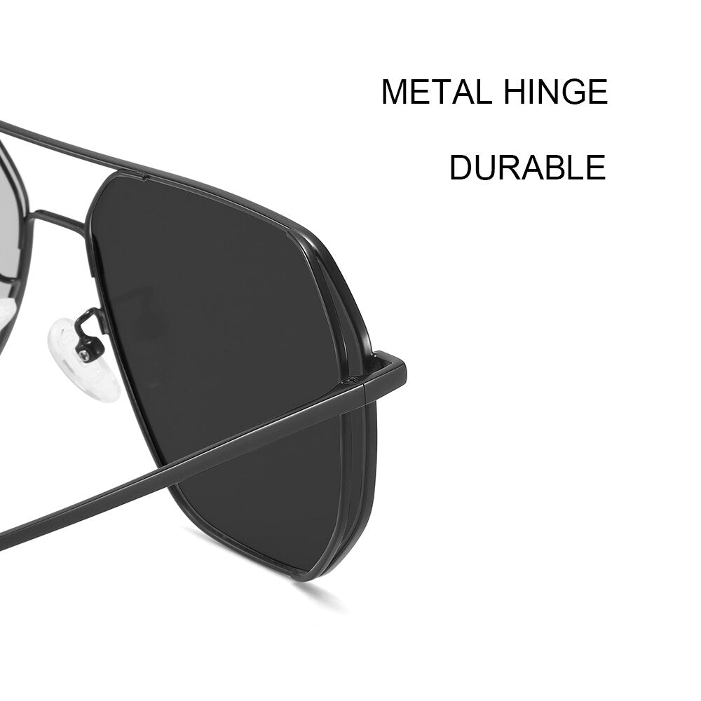 Sunglasses Men Fashion New Arrival Photochromic Vintage Eyewear Day Night Vision Lens Driving Polarized UV400 Sun Glasses V8066 - KiwisLove