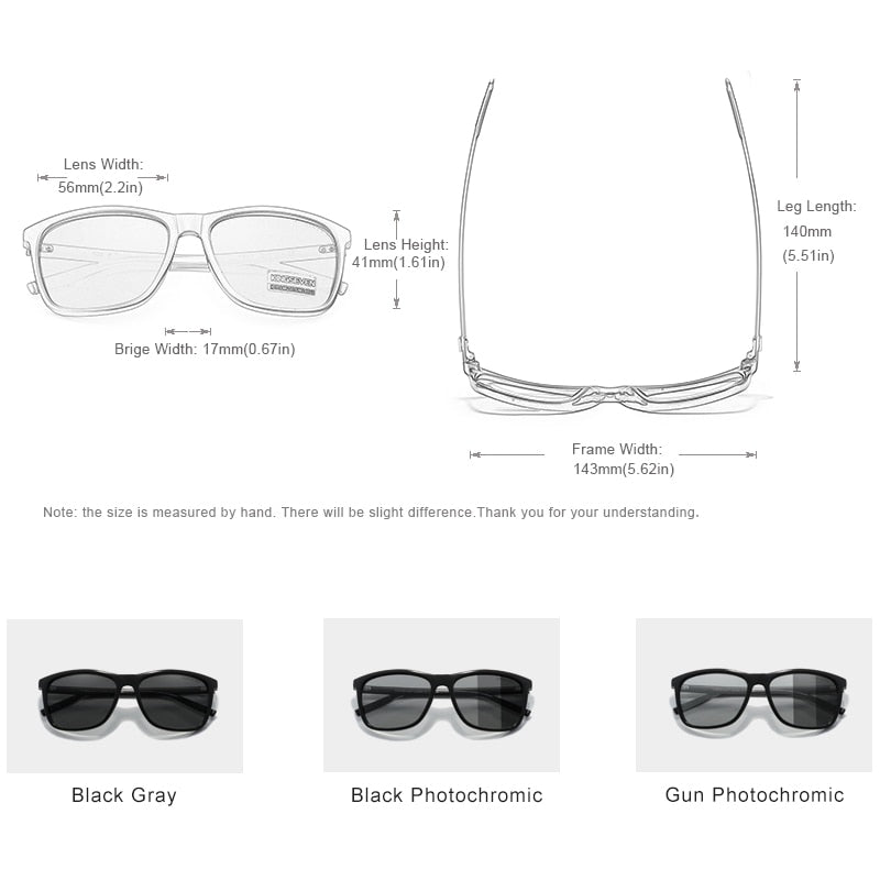 KINGSEVEN Brand Aluminum Frame Sunglasses Men Polarized Photochromic Sun glasses Women's Glasses Accessories - KiwisLove