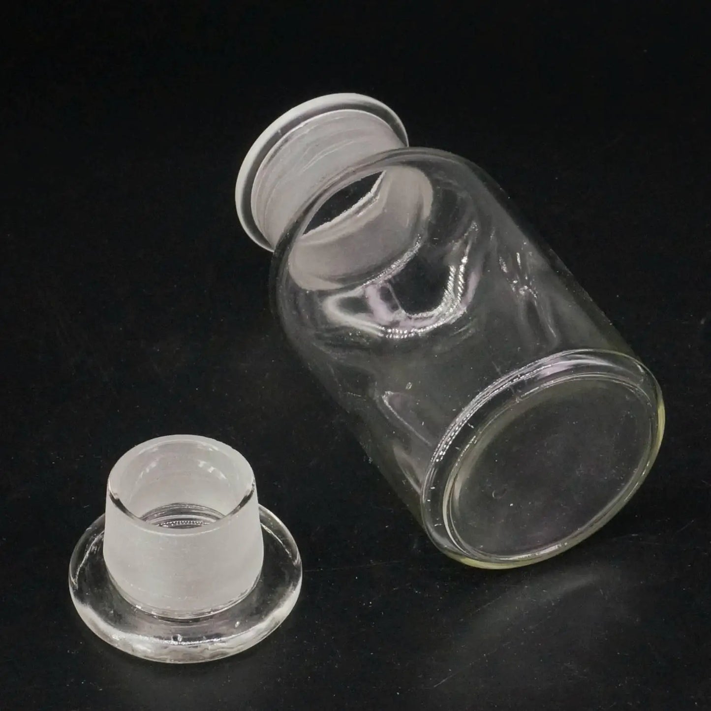 125ml Clear Glass Jar Wide Mouthed Reagent Bottle Chemical Experiment Ware - KiwisLove