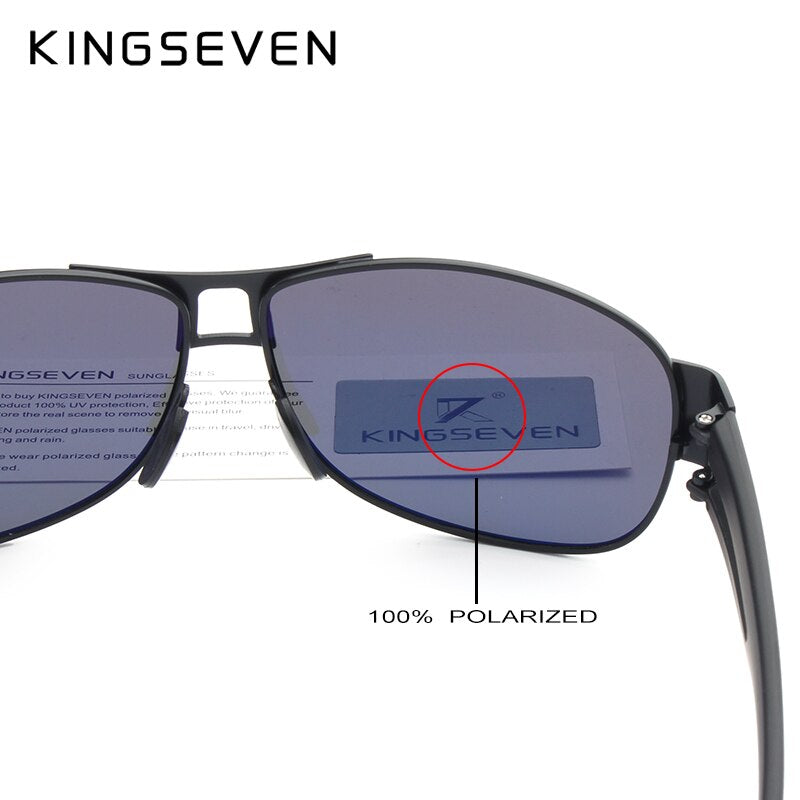 KINGSEVEN Men Classic Brand Sunglasses Luxury Aluminum Polarized Sunglasses EMI Defending Coating Lens Male Driving Shades N7806 - KiwisLove