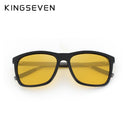 KINGSEVEN Polarized Women Night vision Sunglasses For Men Yellow Lens Vintage Square Male Female  Sun Glasses High quality - KiwisLove