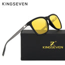 KINGSEVEN Polarized Women Night vision Sunglasses For Men Yellow Lens Vintage Square Male Female  Sun Glasses High quality - KiwisLove