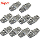 10PCS High Quality Stainless Steel 316 Boat Strap Hinge 6 Holes Deck Door Hatch Locker Strap Hinge FOR Marine Hardware 38*76mm - KiwisLove
