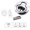 4Pcs Boat Hatch Latch Pull Flush Boat marine Latches Round Fit For RV Yacht Camper Deck Hatch Door Cabinet - KiwisLove
