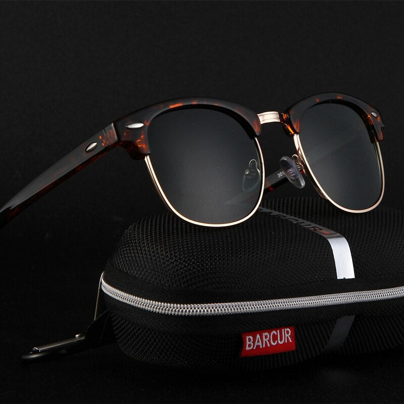 BARCUR Sun Glasses Women Polarized Sunglasses Men Hot Gafas Oculos Men's Personalized Eyewear - KiwisLove