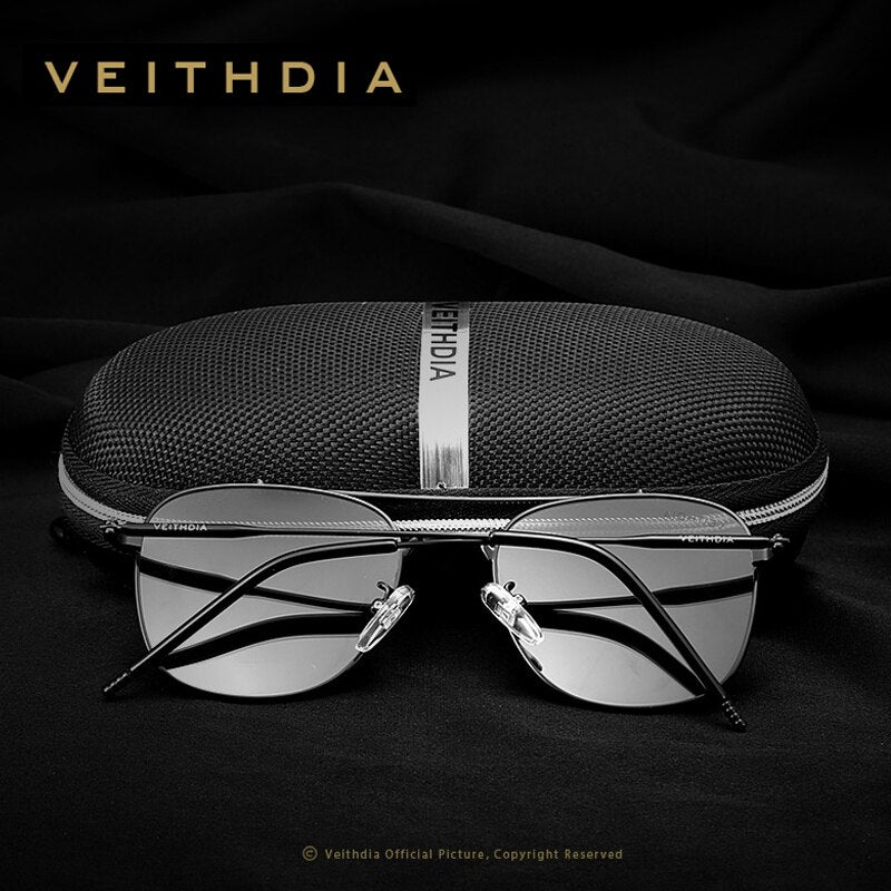 VEITHDIA Women Sunglasses Men Unisex Classic Luxury Brand Alloy Polarized UV400 Fashion Vintage Eyewear Male Sun Glasses V3820 - KiwisLove
