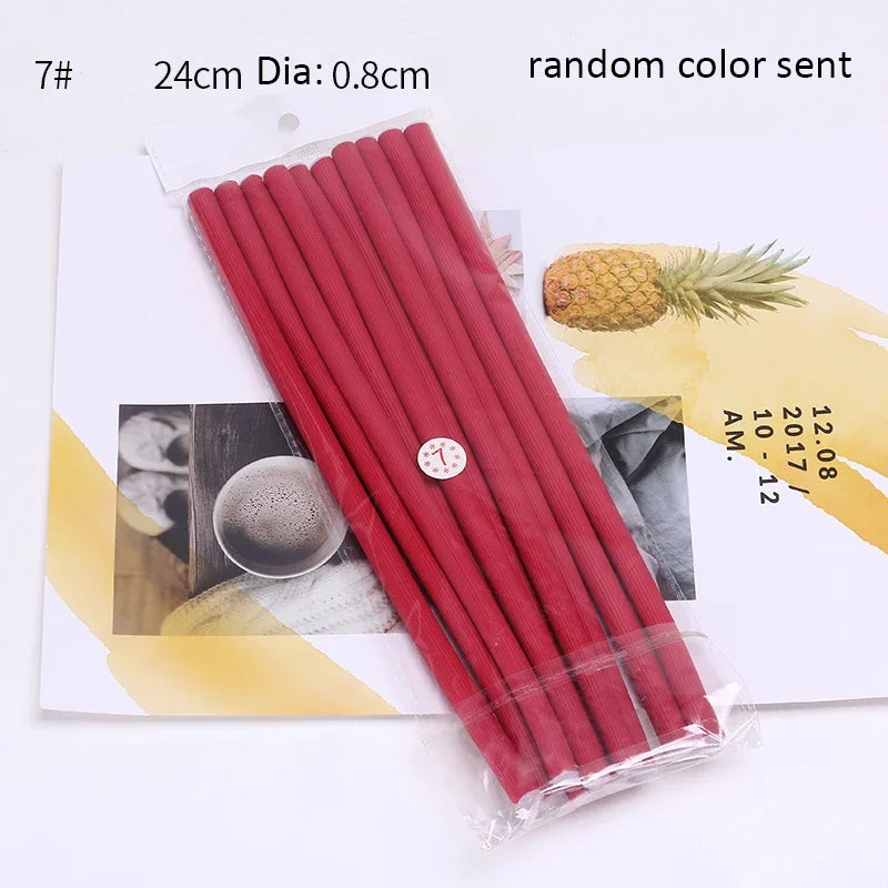 10pcs Flexible Hair Curling Rod Hair Curler Makers Soft Foam Bendy Twist Curls Flexi Rollers Styling Tools Hair Roller No Heat - KiwisLove