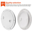 HD 4 Inch Marine Boat RV Black Round Deck Inspection Cover Access Hatch Covers ABS Plastic Anti-corrosive Inspection Deck Plate - KiwisLove