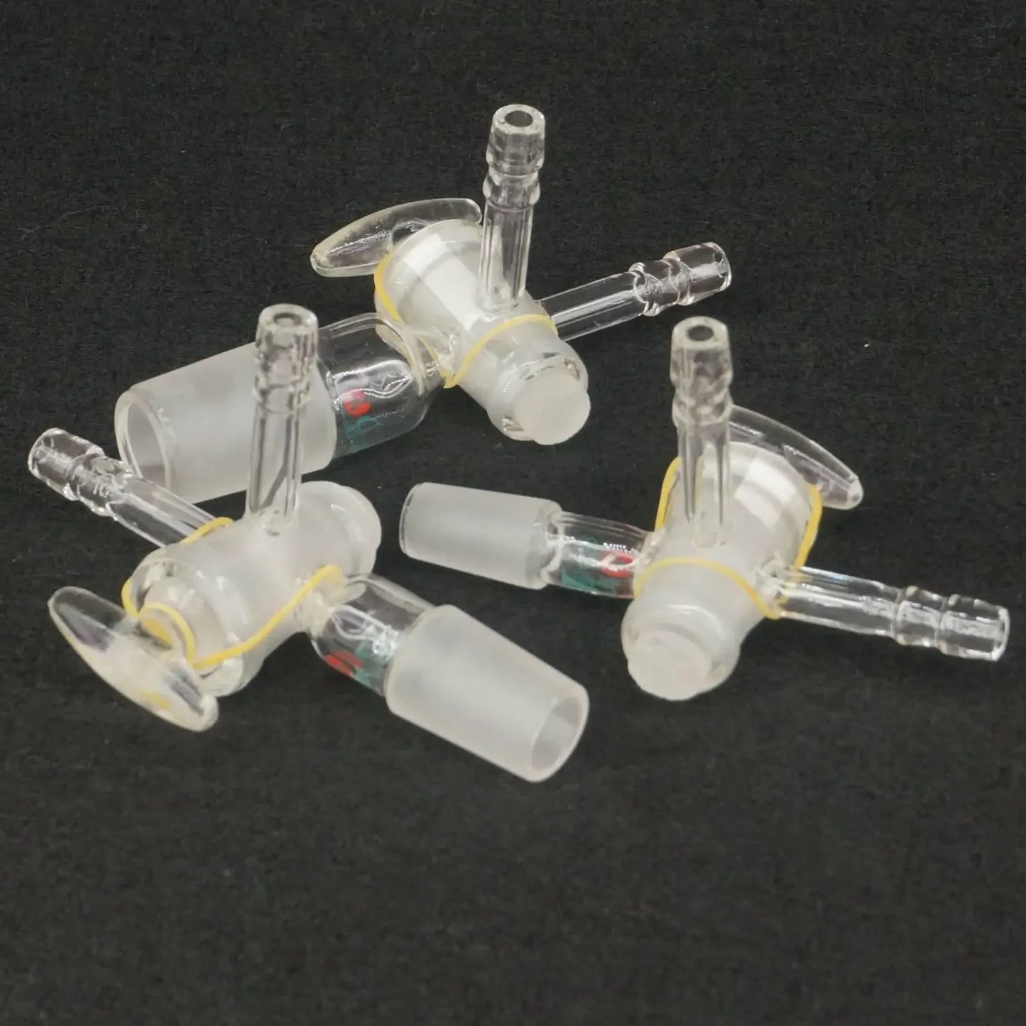 14/23 19/26 24/29 29/32 Joint T Type Adapter Three-Way Glass Stopcock Lab Ware - KiwisLove
