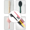1Pc Comb Hair Brush Cleaner Remover Handle Embeded Hook Cleanup Removing Hair Dust Tool 2-in-1 Hair Brush Cleaning Tool - KiwisLove