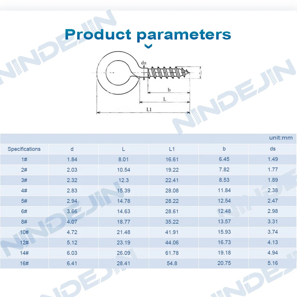 10-50pcs Screw Eyes Brass Plated 1# 2# 3# 4# 5# 6# 8# 10# Eyelets Screw Hooks for Hanging Crafts Decoration DIY Jewelry Making - KiwisLove