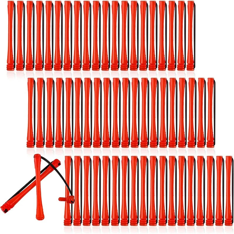 60 Pieces Of Perm Curling Rods Curling Irons Plastic Cold Wave Rods Perming Rods Curling Irons Hair Styling Tools 0.2 Inch Red - KiwisLove