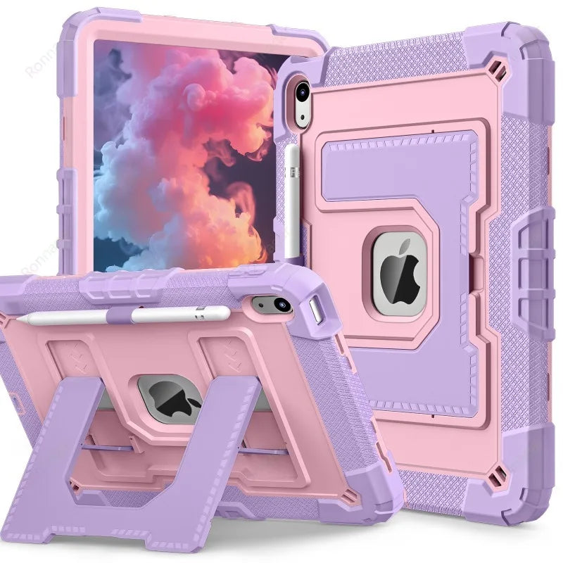 Kids Friendly Case for iPad A16 11th Gen 2025 iPad Air11 M2 M3 Air4 510.9 10th 9th 8 7 10.2 mini 6 7 Heavy Duty Protective Case