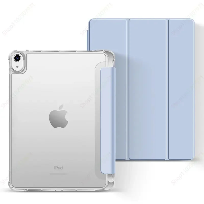 With Pencil Holder Case for iPad A16 2025 Pro11 M4 2024 Air11 M3 M2 iPad Air5 4 10.9 10th 10.2 7 8 9th 5/6th 2017 2018 9.7 10.5