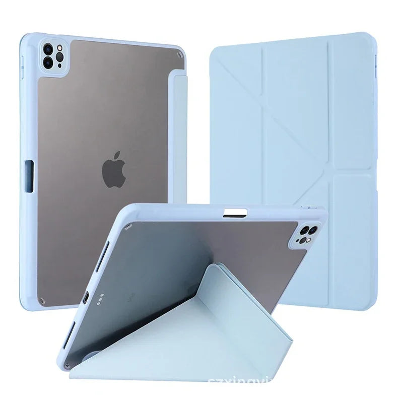 With Pencil Holder Case for IPad A16 Air11 M2 M3 2025 2024 iPad Air5 Air4 Gen IPad Pro11 M4 M2 10th 9th 8 7 10.2'' Air3 10.5 9.7