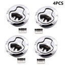 1/2/4pcs RV Boat 2 inch/50mm Flush Door Pull Hatch Slam Latch Marine Deck Cabinet Hardware for RV Yacht Latch - KiwisLove