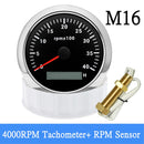 85MM Diesel Engine Tachometer Sensor RPM Gauge REV Counter 4000RPM 8000RPM with Digital Hourmeter 7 Color Backlight Optional - KiwisLove
