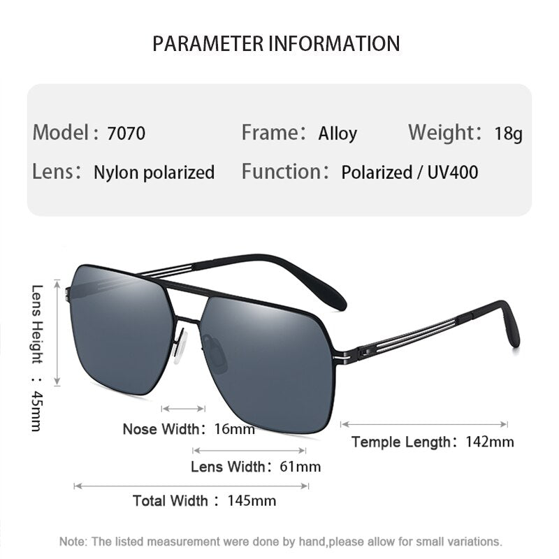 Men Sunglasses Vintage Aluminum Alloy Gradient Women Polarized UV400 Lens Fashion Driving Outdoor Eyewear Male Sun Glasses 7070 - KiwisLove