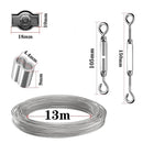 NZ Stock 13m wire rope PVC coated 2mm turnbuckle eyelet  sleeve  clip - KiwisLove