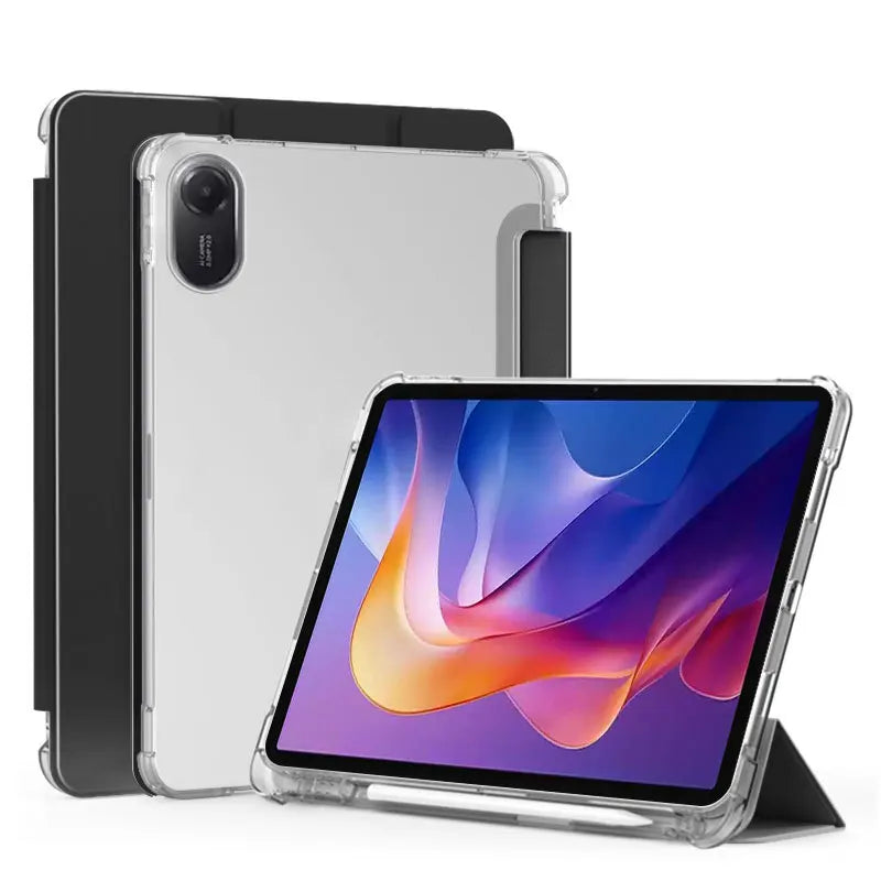 For Xiaomi Redmi Pad 2 Case 11 inch 2025 TPU Soft Funda For Xiaomi Redmi Pad SE 11'' 2023 with Pencil Holder Auto Sleep/Wake up