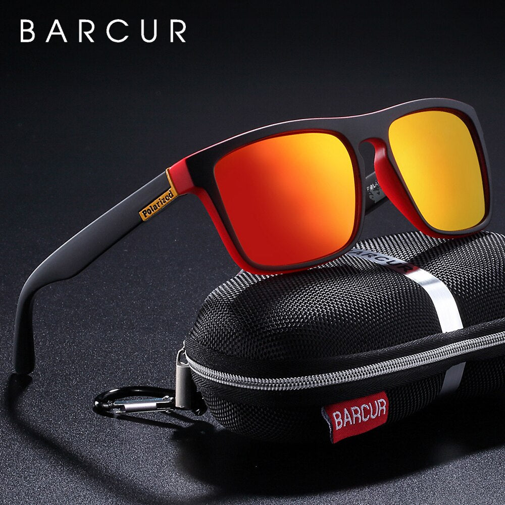 BARCUR NEW Polarized Sunglasses Men Driving Shades Male Sun Glasses For Men Oculos de sol - KiwisLove