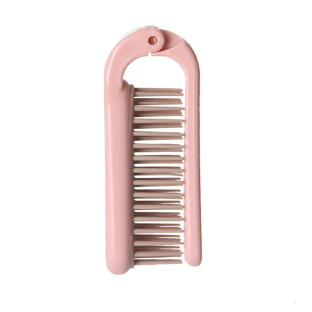 Portable Travel Foldable Hair Comb Portable Detangling Hair Brush Anti Static Head Massager Combs Hair Styling Hairdressing Tool - KiwisLove