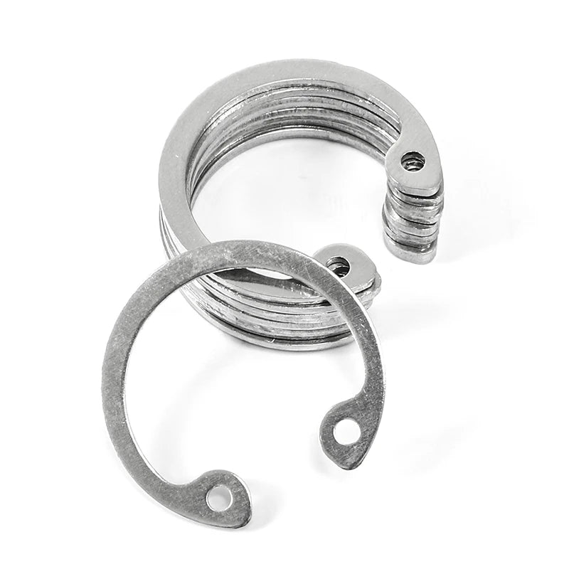 NINDEJIN 5-50pcs C type internal circlip retaining rings for hole stainless steel carbon steel circlip snap rings DIN472 - KiwisLove