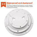 HD 4 Inch Marine Boat RV Black Round Deck Inspection Cover Access Hatch Covers ABS Plastic Anti-corrosive Inspection Deck Plate - KiwisLove