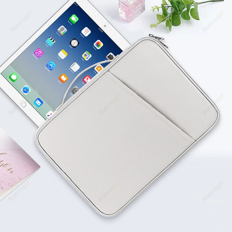 Tablet Sleeve Bag Case Fits 2024 iPad Pro 13 M4 12 9 Pro11 M1 M2 Air 4 5 Air6 10th Bag Samsung Lenovo Xiaomi Redmi Huawei Tablet