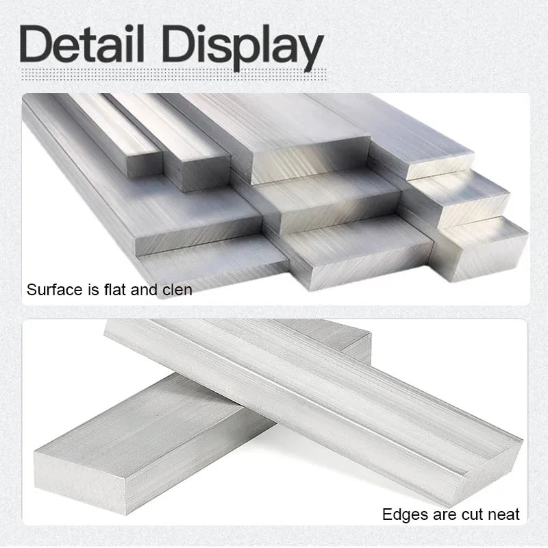 1pcs 6061 Aluminum Alloy Flat Bar Thickness 3 4 5 6 8mm Width 10 15 20 25 30mm Length 250mm
