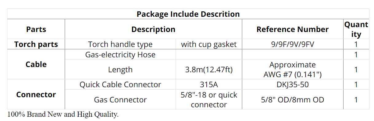 WP9 TIG Welding Torch Gas-Electric Integrated Red Hose Cable - KiwisLove
