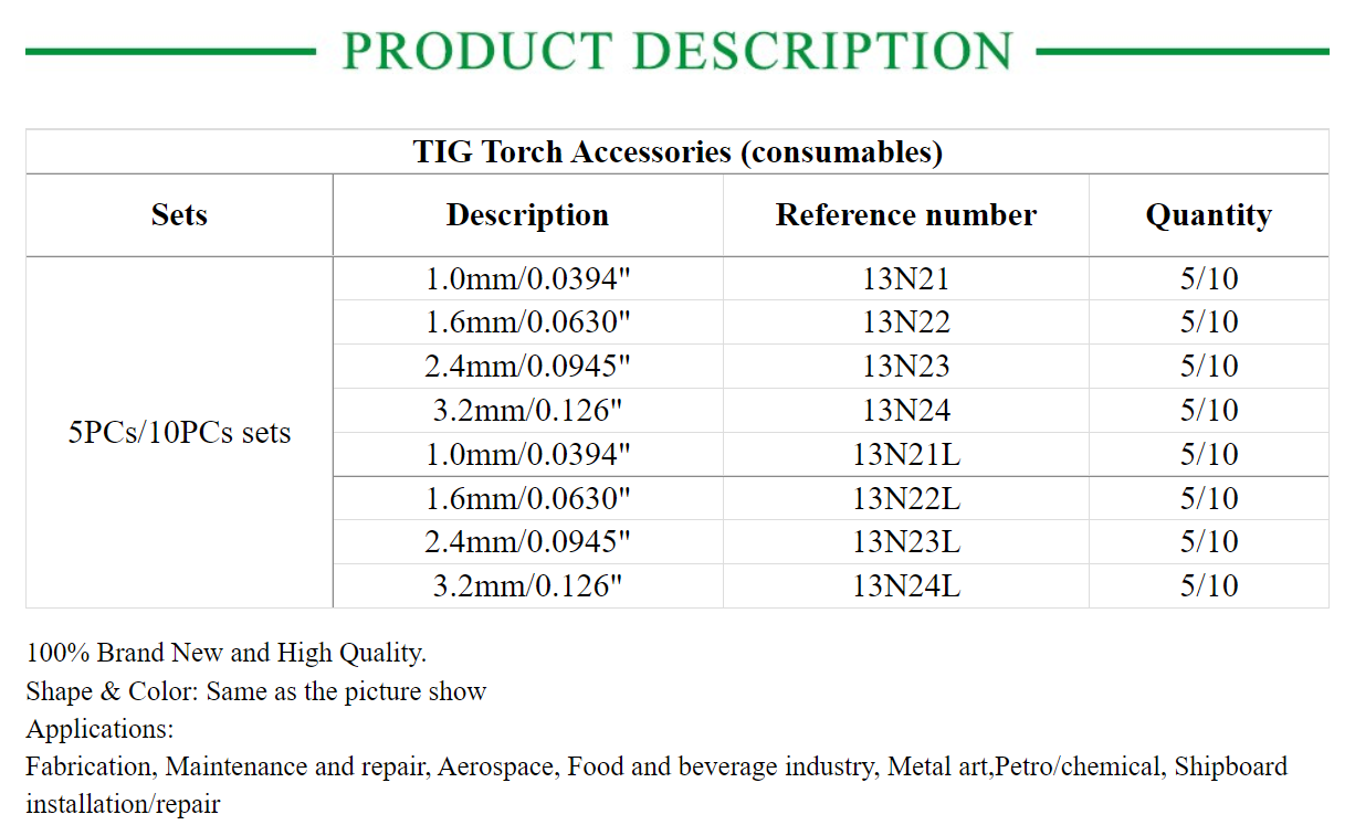 TIG Collet For TIG WP9 20 25 Welding Torch - KiwisLove