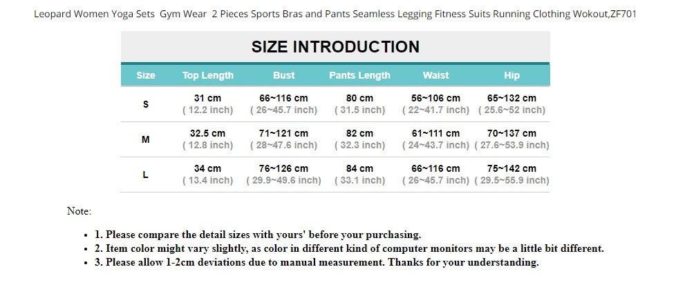 Leopard Women Yoga Set Gym Sports Bras Pants Seamless Legging Fitness Running - KiwisLove