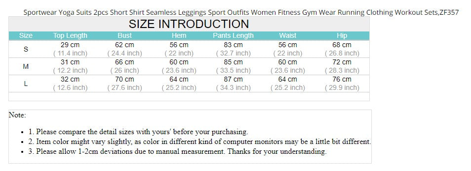 Yoga Suits Short Shirt Seamless Leggings Outfits Women Fitness Gym Wear Running Clothing - KiwisLove