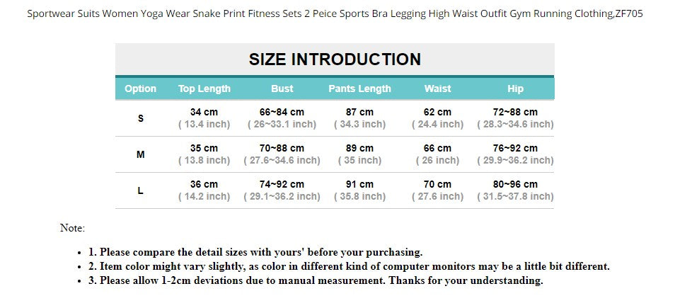 Size-S Women Yoga set Print Fitness Sports Bra Legging High Waist Outfit Gym Running Clothing - KiwisLove