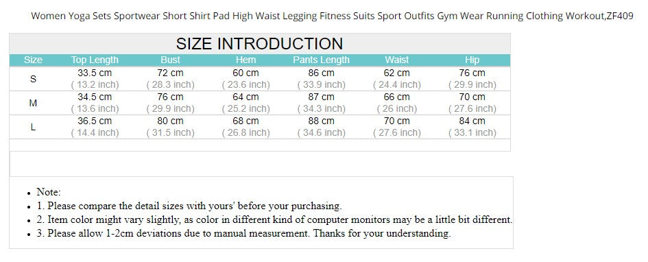 Women Yoga Sets Short Shirt Pad High Waist Legging Fitness Suits Outfits Gym Running - KiwisLove