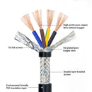 1 Meter 22 20 18 17 15 AWG RVVP Shielded Cable 2/3/4/5/6/7/8/10 Cores Bare Copper PVC Insulated  Control Line UL2547 Signal Wire - KiwisLove