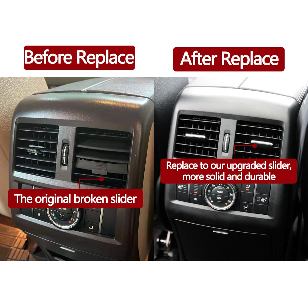 Car Rear AC Vent Grille Air Conditioning Outlet Tab Clip Repair Kit For Mercedes Benz W166 ML GL GLS GLE 2011-2018 1668300554 - KiwisLove