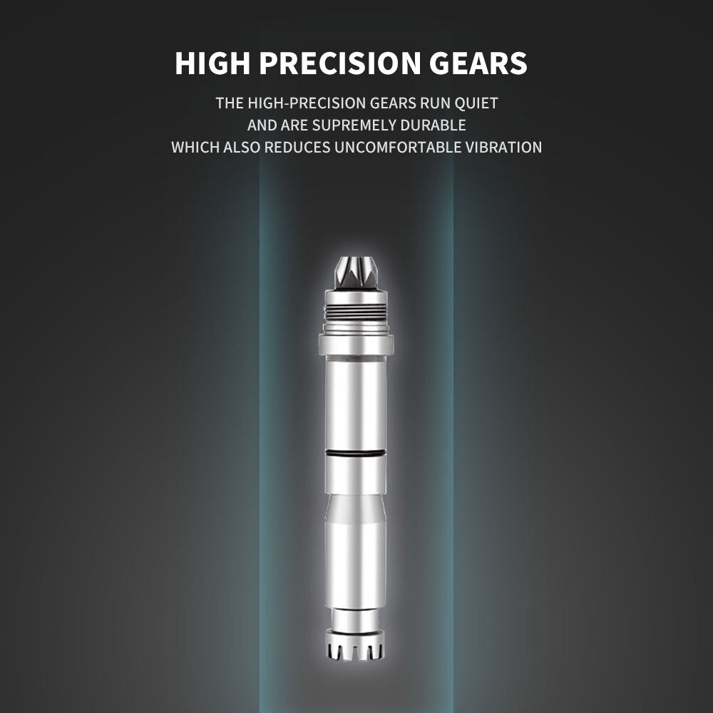 20:1 Dental Fiber Optic LED Implant Contra Angle Low Speed Handpiece Push Button Chuck 55N.cm Torque - KiwisLove