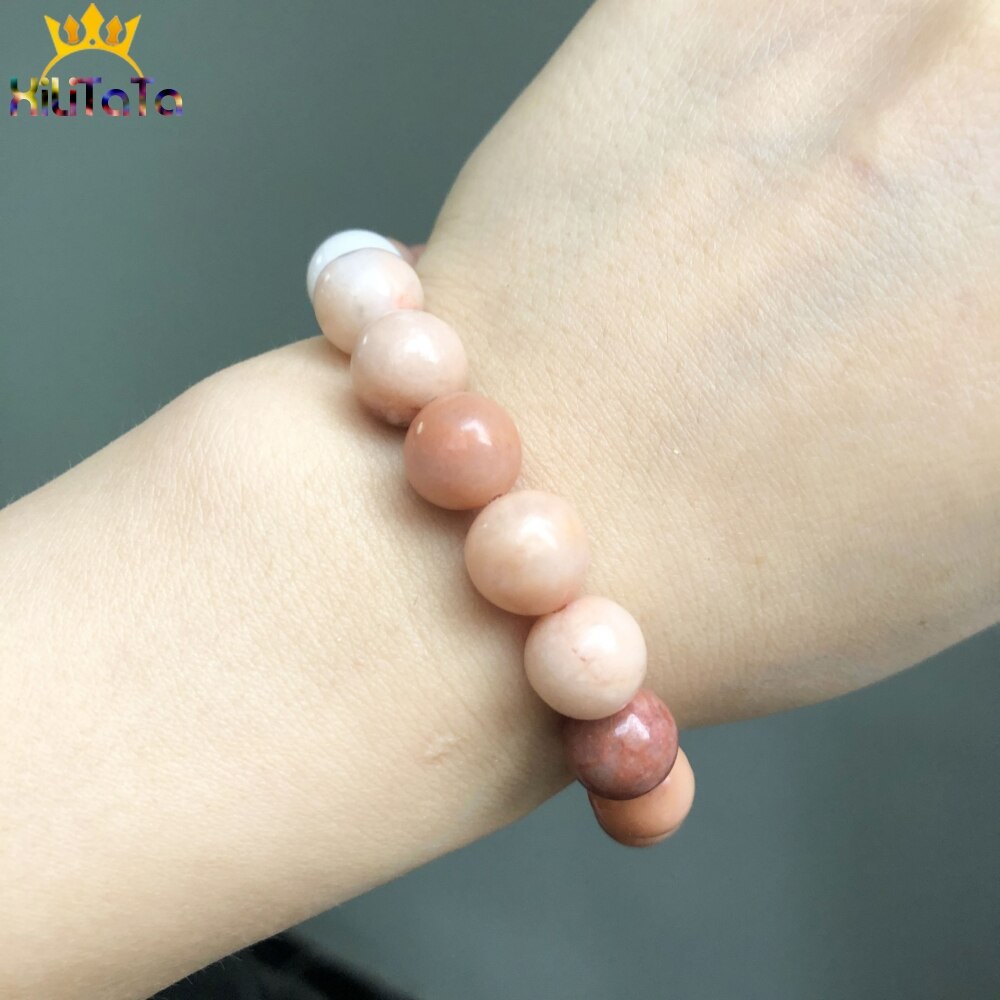 Natural Stone Pink Aventurine Beads Round Loose Spacer Beads For DIY Jewelry Making Bracelet Accessories 15''Inch 4 6 8 10 12mm - KiwisLove