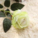 5Pcs 51cm Long Branch Flowers Bouquet Beautiful White Silk Roses Artificial Flowers Wedding Home Table Decor Arrange Fake Flower - KiwisLove