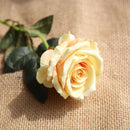 5Pcs 51cm Long Branch Flowers Bouquet Beautiful White Silk Roses Artificial Flowers Wedding Home Table Decor Arrange Fake Flower - KiwisLove