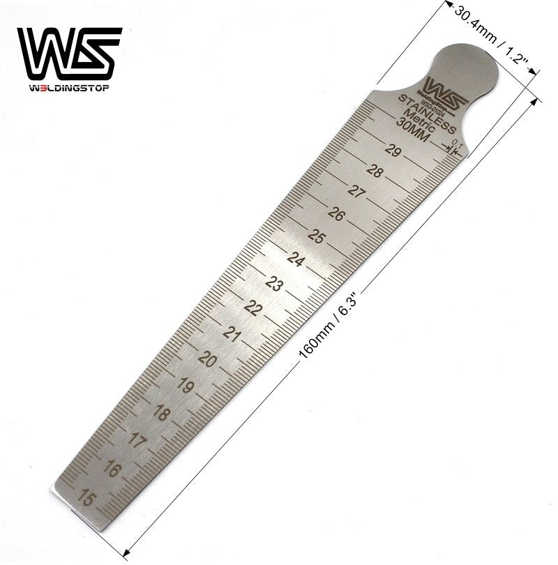 Taper gauge 15-30mm(5/8-3/16) gap slot width, hole size metric&inch measuring tool - KiwisLove