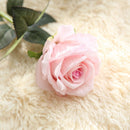 5Pcs 51cm Long Branch Flowers Bouquet Beautiful White Silk Roses Artificial Flowers Wedding Home Table Decor Arrange Fake Flower - KiwisLove