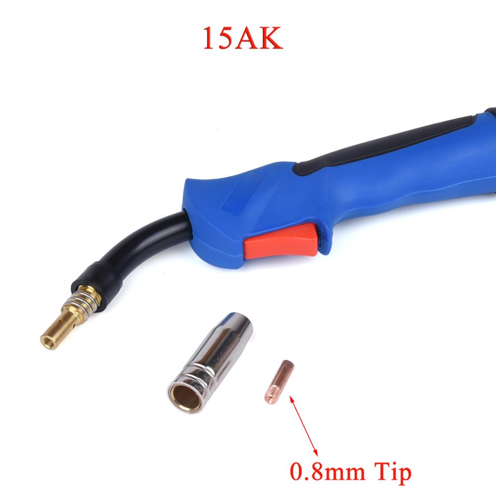 15AK 24KD 36KD Professional MIG MAG MB Welding Torch Air Cooled Contact Tip Swan Neck Holder Gas Nozzle European Type - KiwisLove