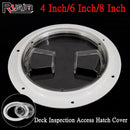 4 Inch 6 Inch ABS Access Hatch Round Inspection Hatch Cover for  Marine Boat & RV Black/White/Transparent Anti-Corrosive - KiwisLove