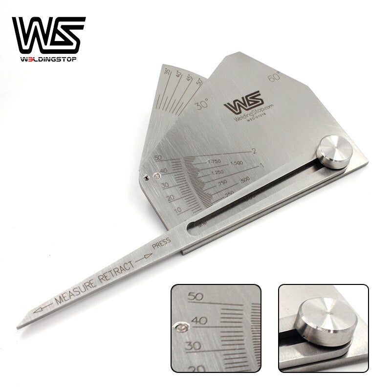 SKEW Weld Gauge Acute Obtuse Fillet Leg Length Throat Size Standard or Metric Reading - KiwisLove