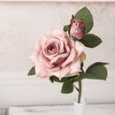 NEW beautiful big rose branch artificial silk flowers home wedding decoration retro autumn large roses white fake flowers decor - KiwisLove
